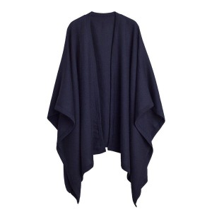 Cuyana Baby Alpaca Square Edge Cape Pullover Damen Navy | ZLU5310EN