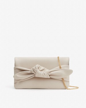 Cuyana Bow Unterarmtasche-Taschen Damen Weiß | YEP4221OD