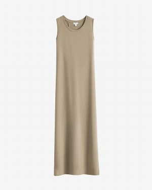 Cuyana Drape-Back Kleid Damen Grün | XHU171EE