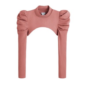 Cuyana French Terry Puff Sleevelette T-shirts Damen Rosa | KGH717HP