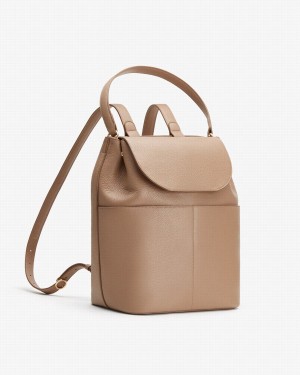 Cuyana Leder Rucksäcke Damen Khaki | MUK9799VH