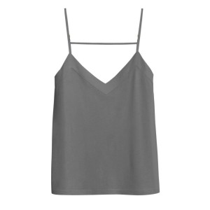 Cuyana Organic Pima Cami Muskelshirt Damen Grau | JUJ5690ZJ