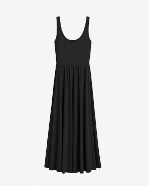 Cuyana Scoop Neck Kleid Damen Schwarz | JKU4446NI