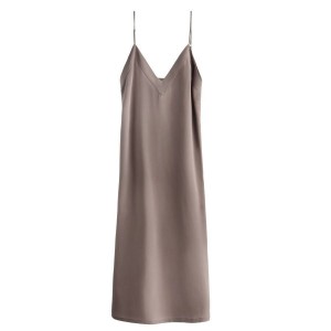 Cuyana Silk Slip Kleid Damen Hellbraun | NCA5610GE