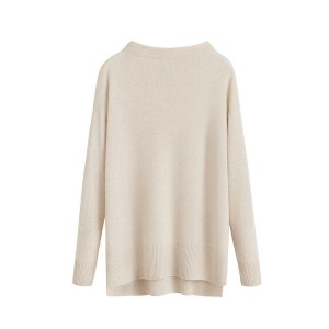 Cuyana Single-Origin Cashmere Funnel Neck Pullover Damen Weiß | EYY4874QU