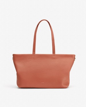 Cuyana Small Easy Reißverschluss Tragetaschen Damen Rot Braun | QXP9427XF