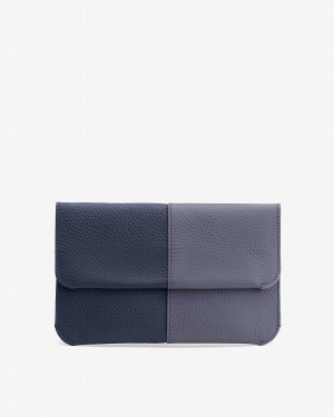 Cuyana System Flap Unterarmtasche-Taschen Damen Navy | HOR9945RP