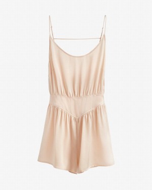 Cuyana Washable Charmeuse Sleep Jumpsuit Damen Weiß Weiß | CTQ3256HM