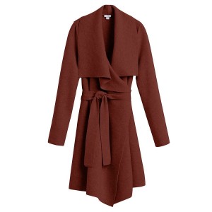 Cuyana Wolle Cashmere Kurzes Wrap Mäntel Damen Rot | DCU8944YE