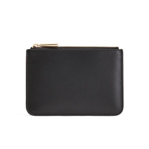 Cuyana Zero Waste Slim Leder Beuteltasche Damen Schwarz | KLX4151NL