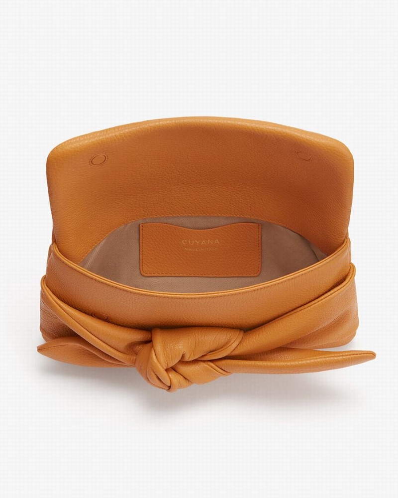 Cuyana Bow Unterarmtasche-Taschen Damen Gelb | FXQ8736RW