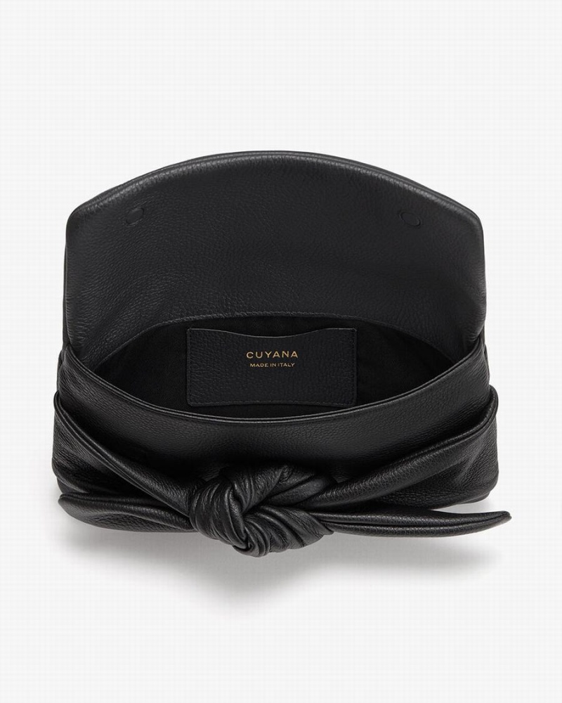 Cuyana Bow Unterarmtasche-Taschen Damen Schwarz | JSK4425MQ