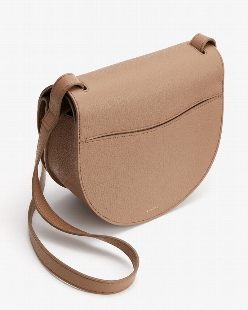 Cuyana Double Moon Satteltaschen Damen Khaki | OSA5135OP