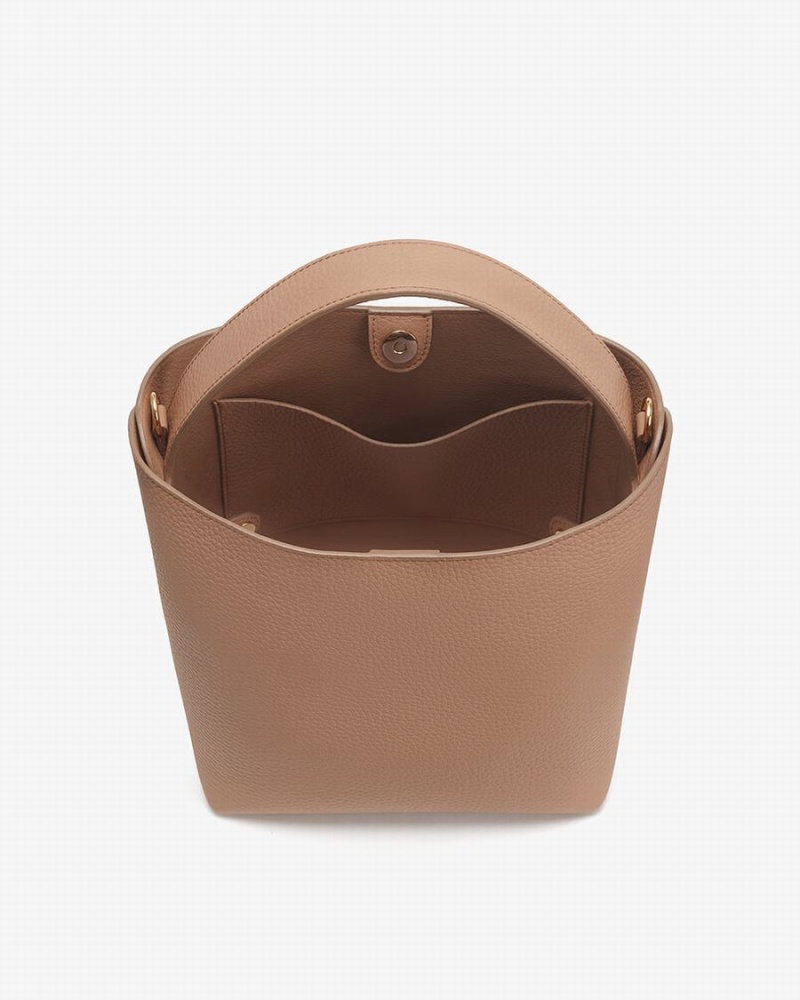 Cuyana Linea Bucket Tasche Damen Khaki | ZAB7714NA