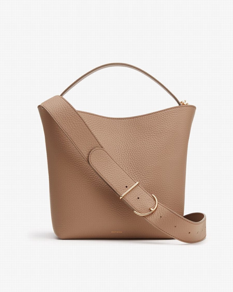 Cuyana Linea Bucket Tasche Damen Khaki | ZAB7714NA