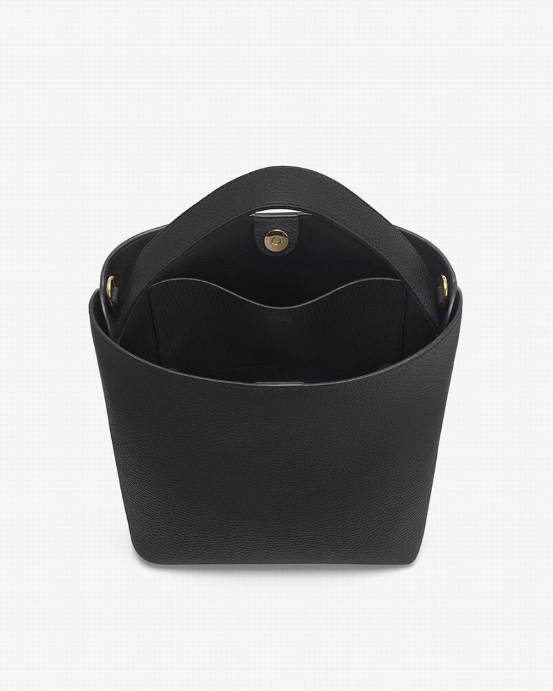 Cuyana Linea Bucket Tasche Damen Schwarz | DDI8424UK