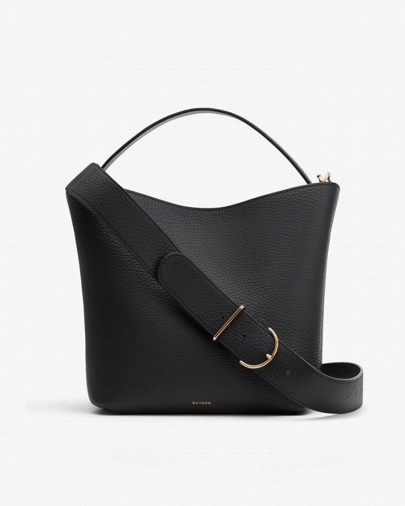 Cuyana Linea Bucket Tasche Damen Schwarz | DDI8424UK