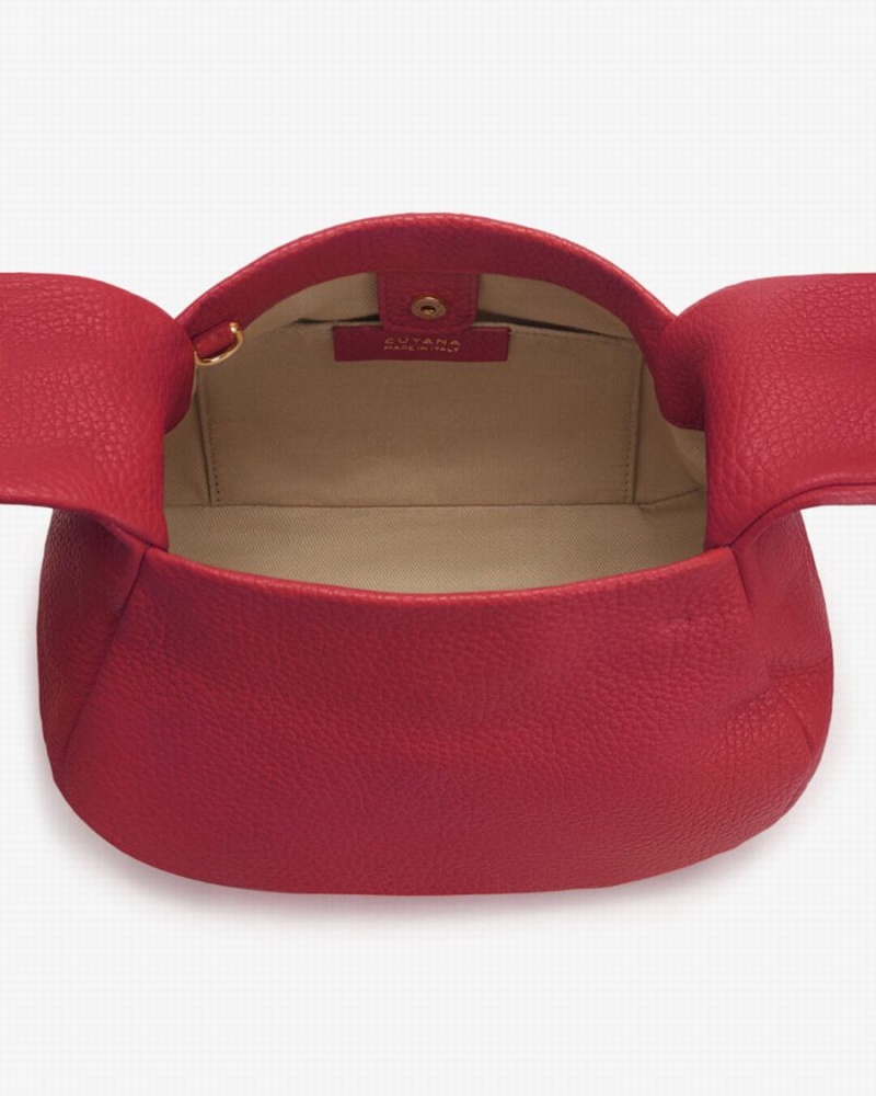 Cuyana Mini Bow Schultertaschen Damen Rosa Rot | PJX3620AG