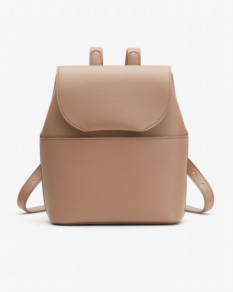 Cuyana Mini Leder Rucksäcke Damen Khaki | HFR1157HR