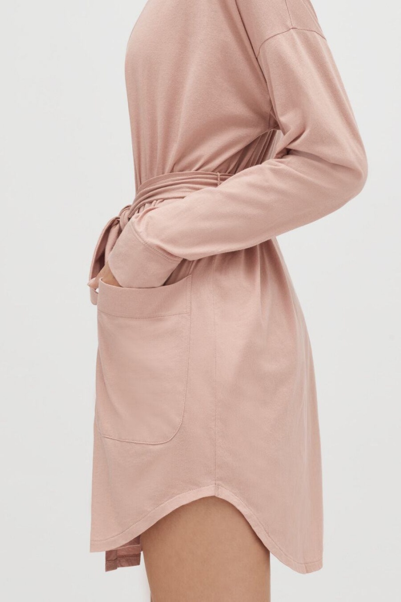 Cuyana Organic Pima Bademantel Damen Rosa | EGI7689XJ