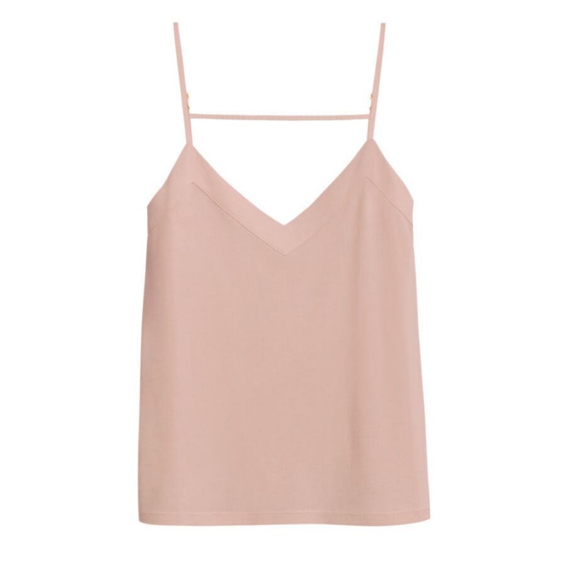 Cuyana Organic Pima Cami Muskelshirt Damen Rosa | UZP146QM