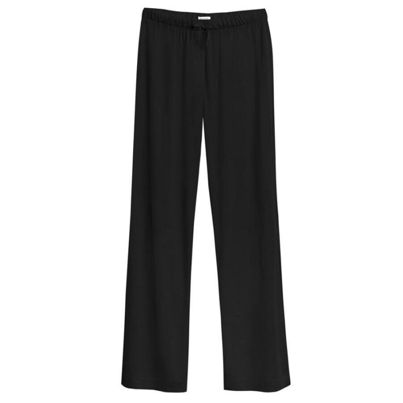 Cuyana Organic Pima Klassische Hose Damen Schwarz | LSL1973PC