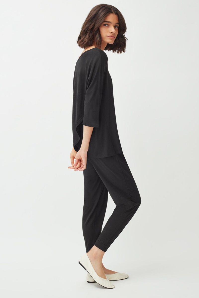 Cuyana Organic Pima Tapered Hose Damen Schwarz | PJY2287KI