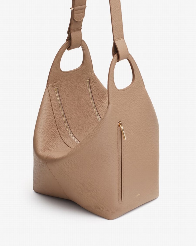 Cuyana Paloma Schultertaschen Damen Khaki | FDP243AV