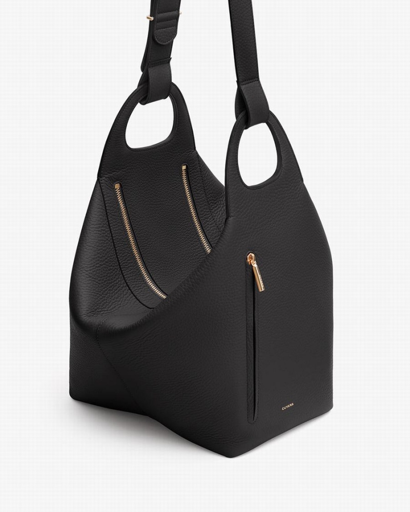 Cuyana Paloma Schultertaschen Damen Schwarz | BQK3121NX