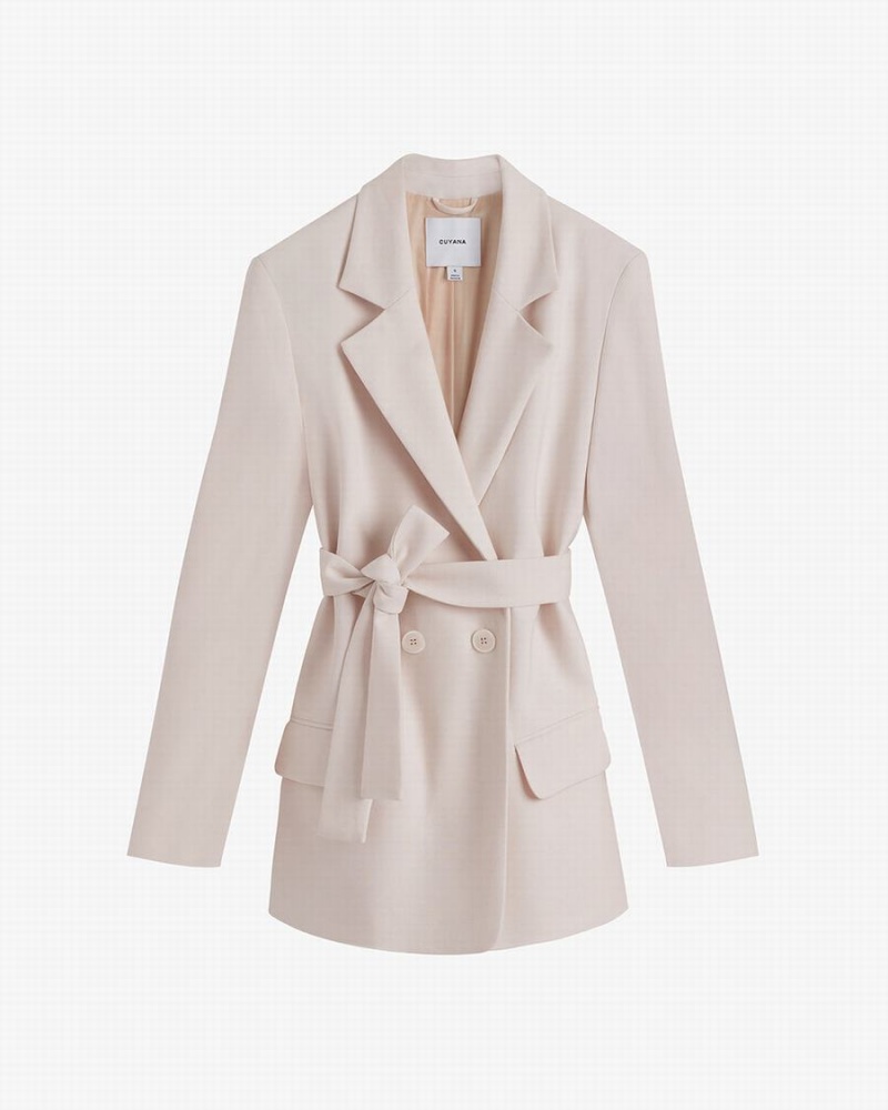 Cuyana Relaxed Blazer Damen Weiß Weiß | SYB13100XV