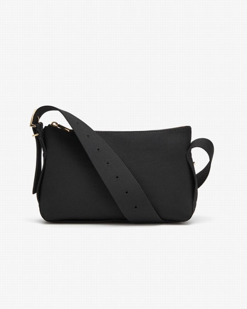 Cuyana Small Sling Crossbody Taschen Damen Schwarz | HPJ3220LE