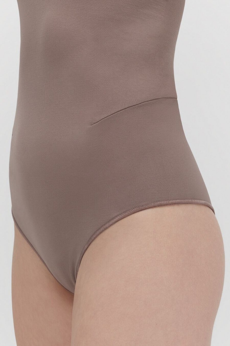 Cuyana Stretch Badeanzüge Damen Hellbraun | BYF7782FI