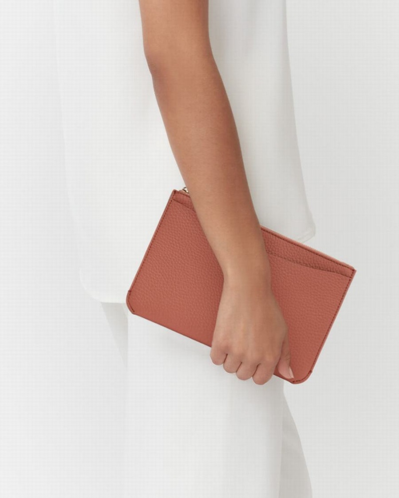 Cuyana System Reißverschluss Beuteltasche Damen Rot Braun | LQZ8021NZ