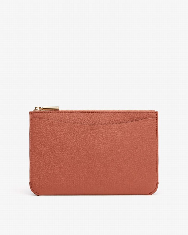 Cuyana System Reißverschluss Beuteltasche Damen Rot Braun | LQZ8021NZ