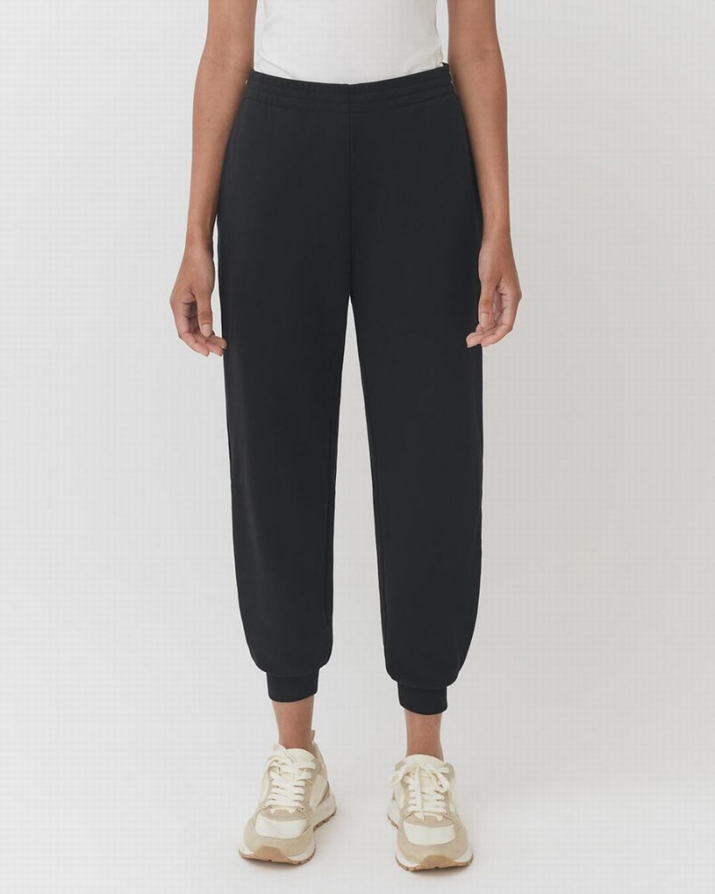 Cuyana Terry Sculpted Jogginghose Damen Schwarz | SZV6192VD