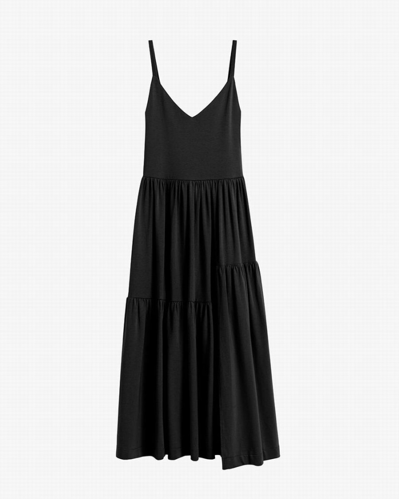 Cuyana Tiered Kleid Damen Schwarz | ROX1626XK