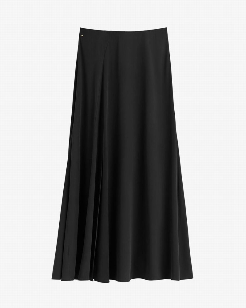 Cuyana Washable Silk Maxi Röcke Damen Schwarz | TSM499LL