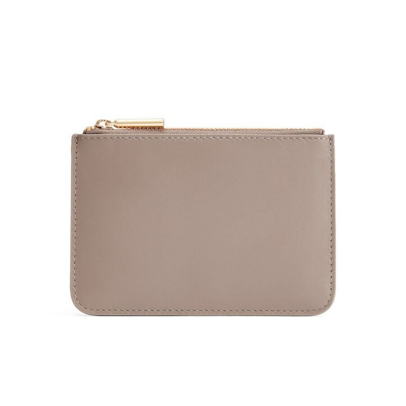 Cuyana Zero Waste Slim Leder Beuteltasche Damen Grau | FJZ104FQ