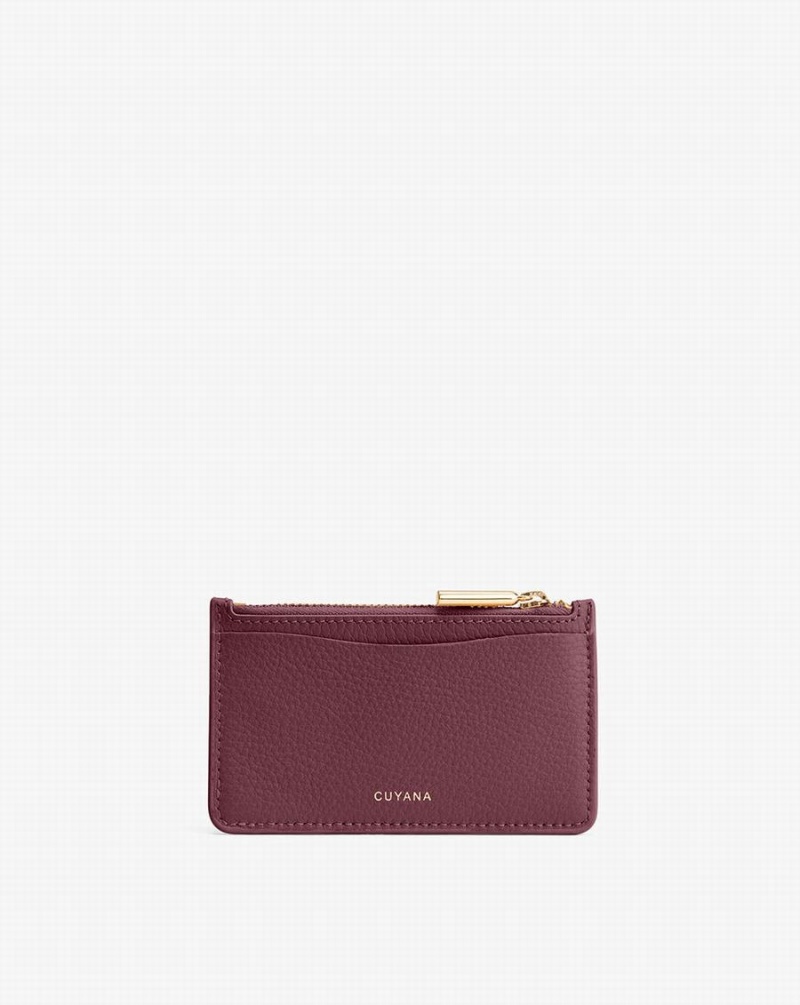 Cuyana Zip Kartenhalter Damen Bordeaux | MJA8344AA